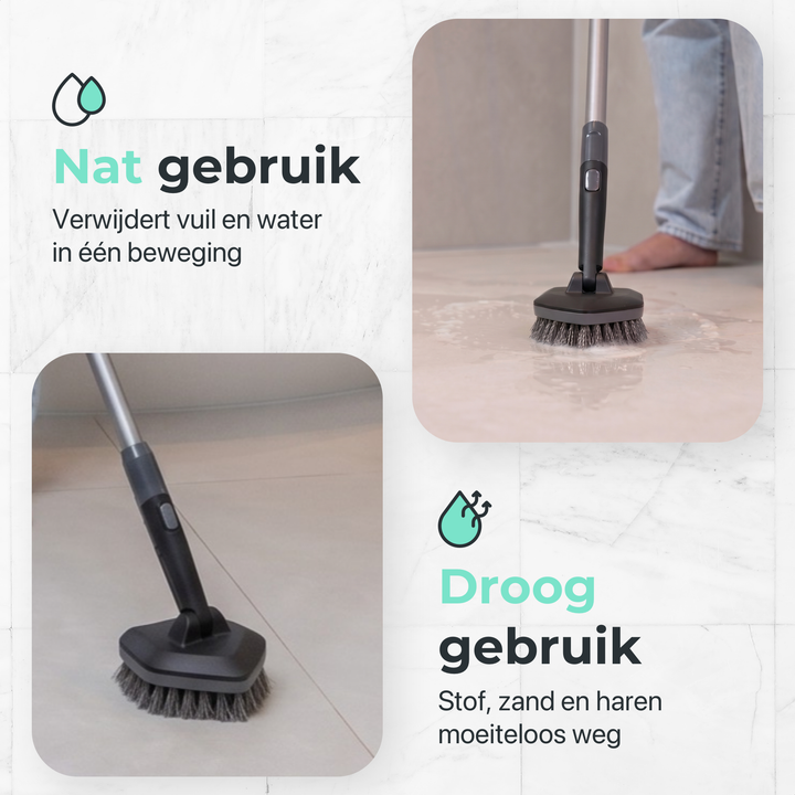 CLEANLY Schrobber met Steel 3 in 1 set