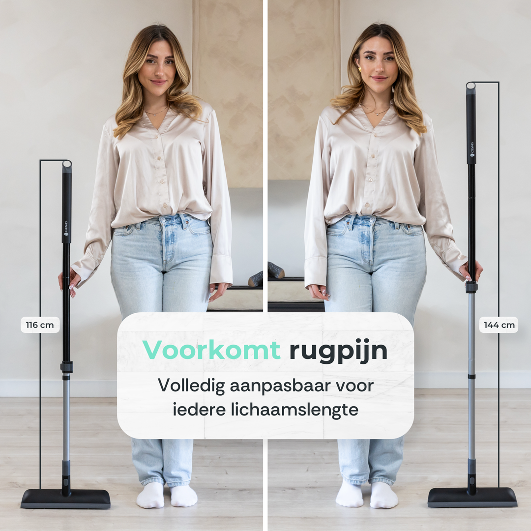 CLEANLY Schrobber en Vloertrekker met Steel