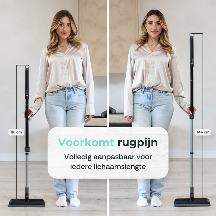 CLEANLY Schrobber en Vloertrekker met Steel