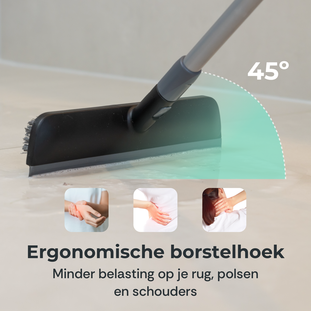 CLEANLY Schrobber en Vloertrekker met Steel