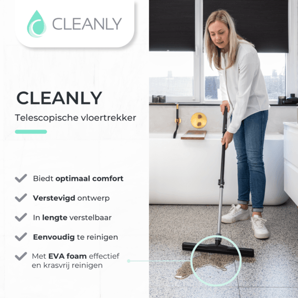 CLEANLY Vloertrekker met Dubbel EVA-Foam - Afbeelding 2