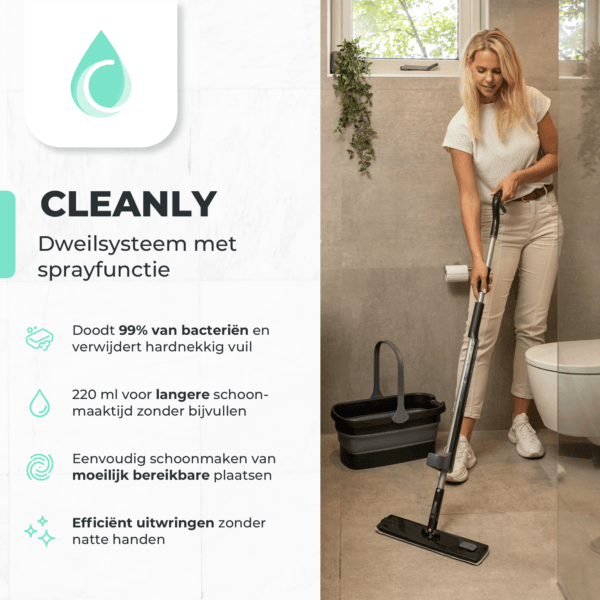 CLEANLY Dweilset met Sprayfuntie - Afbeelding 2