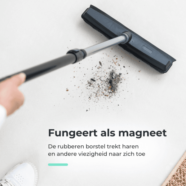 CLEANLY Rubberen Bezem met Telescopische Steel - Afbeelding 3