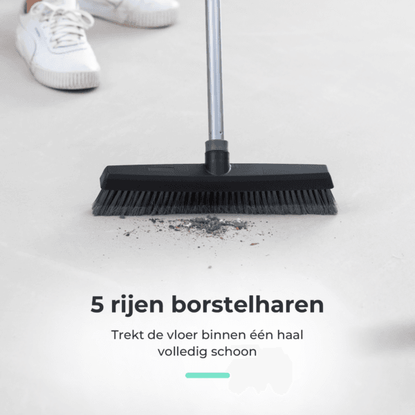 CLEANLY Bezem met Telescopische Steel - Afbeelding 3