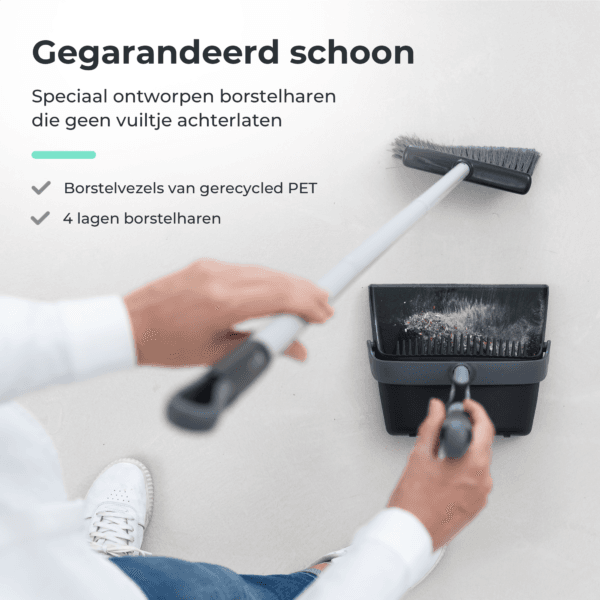 CLEANLY Stoffer en Blik met Steel - Afbeelding 3