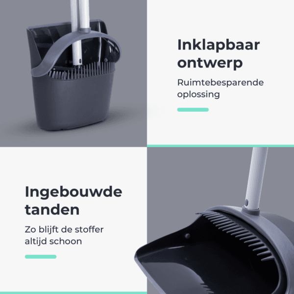 CLEANLY Stoffer en Blik met Steel - Afbeelding 4