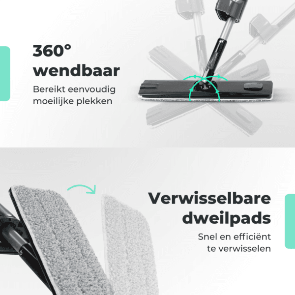 CLEANLY Dweilset met Sprayfuntie - Afbeelding 5