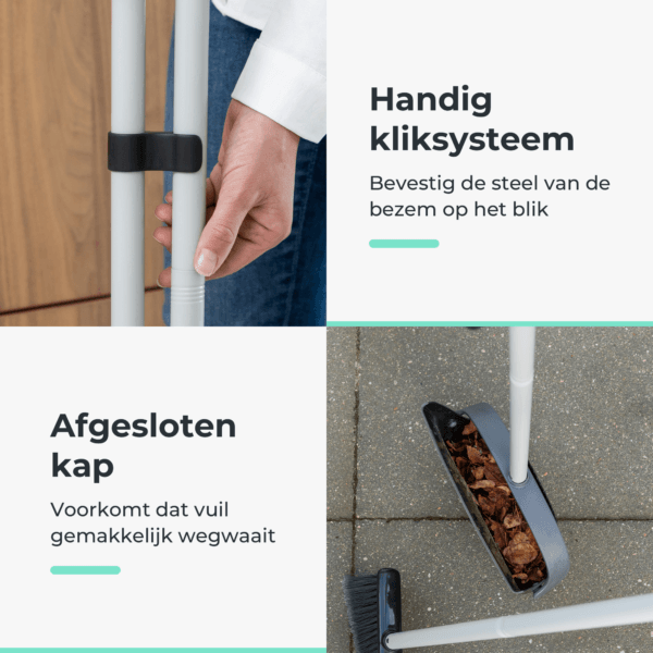 CLEANLY Stoffer en Blik met Steel - Afbeelding 6