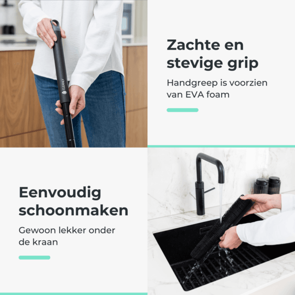 CLEANLY Rubberen Bezem met Telescopische Steel - Afbeelding 6