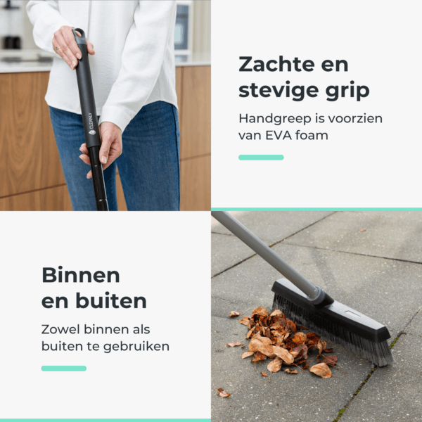 CLEANLY Bezem met Telescopische Steel - Afbeelding 6