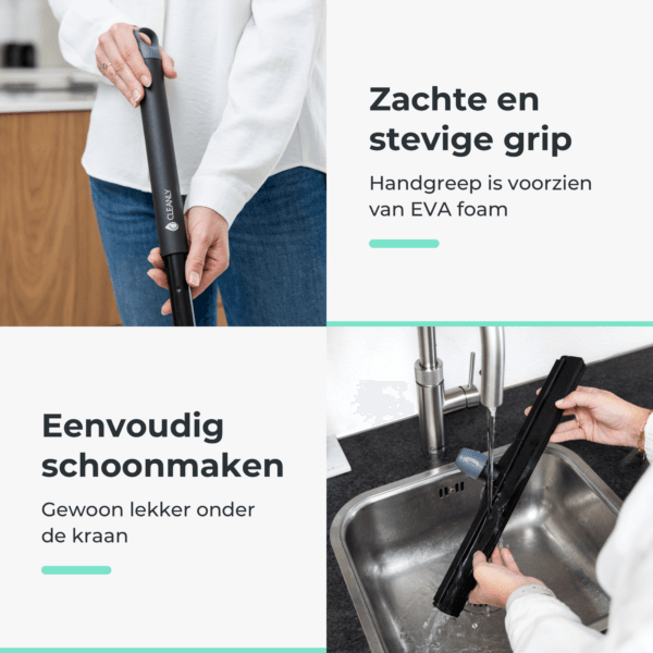CLEANLY Vloertrekker met Dubbel EVA-Foam - Afbeelding 6