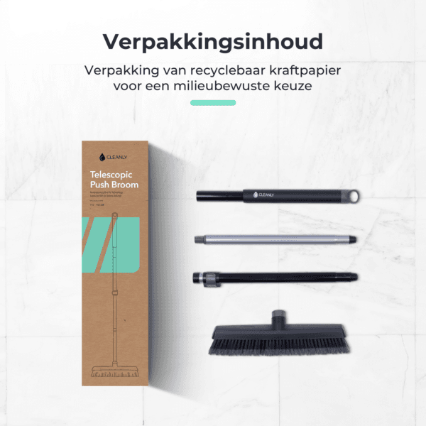 CLEANLY Bezem met Telescopische Steel - Afbeelding 7