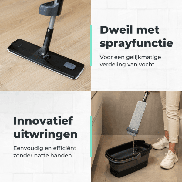 CLEANLY Dweilset met Sprayfuntie - Afbeelding 8