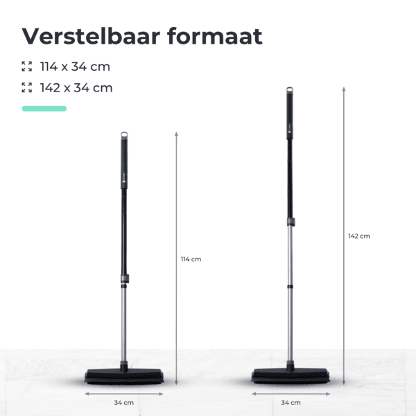CLEANLY Rubberen Bezem met Telescopische Steel - Afbeelding 9