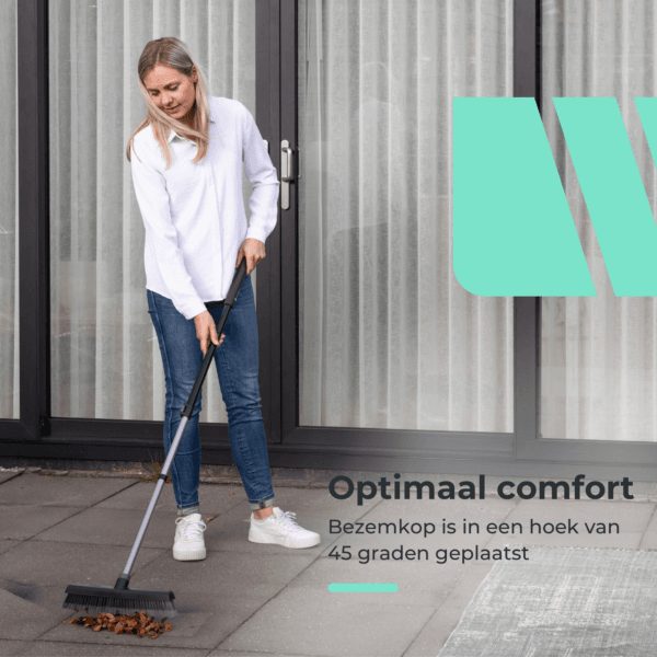 CLEANLY Bezem met Telescopische Steel - Afbeelding 9